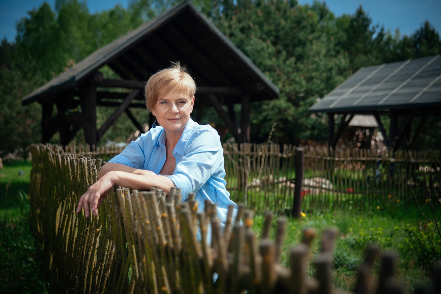 Marzena Fryszka, uśmiechnięta gospodyni agroturystyki tuŻur w Borach Tucholskich